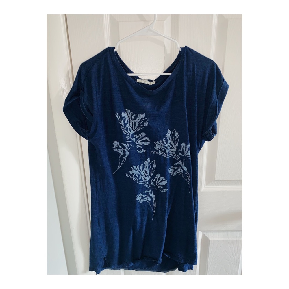 Blue floral obey mini dress!